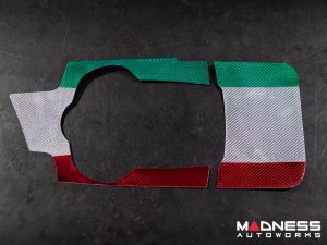 Alfa Romeo Giulia Center Console Trim Set - Carbon Fiber - Two Piece Kit - Italian Theme - Pre '20 - Feroce Carbon